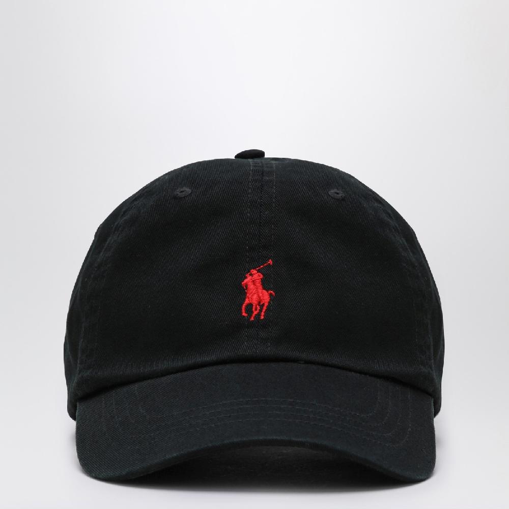 Polo Ralph Lauren Cappello nero in cotone con logo Acquista Ora