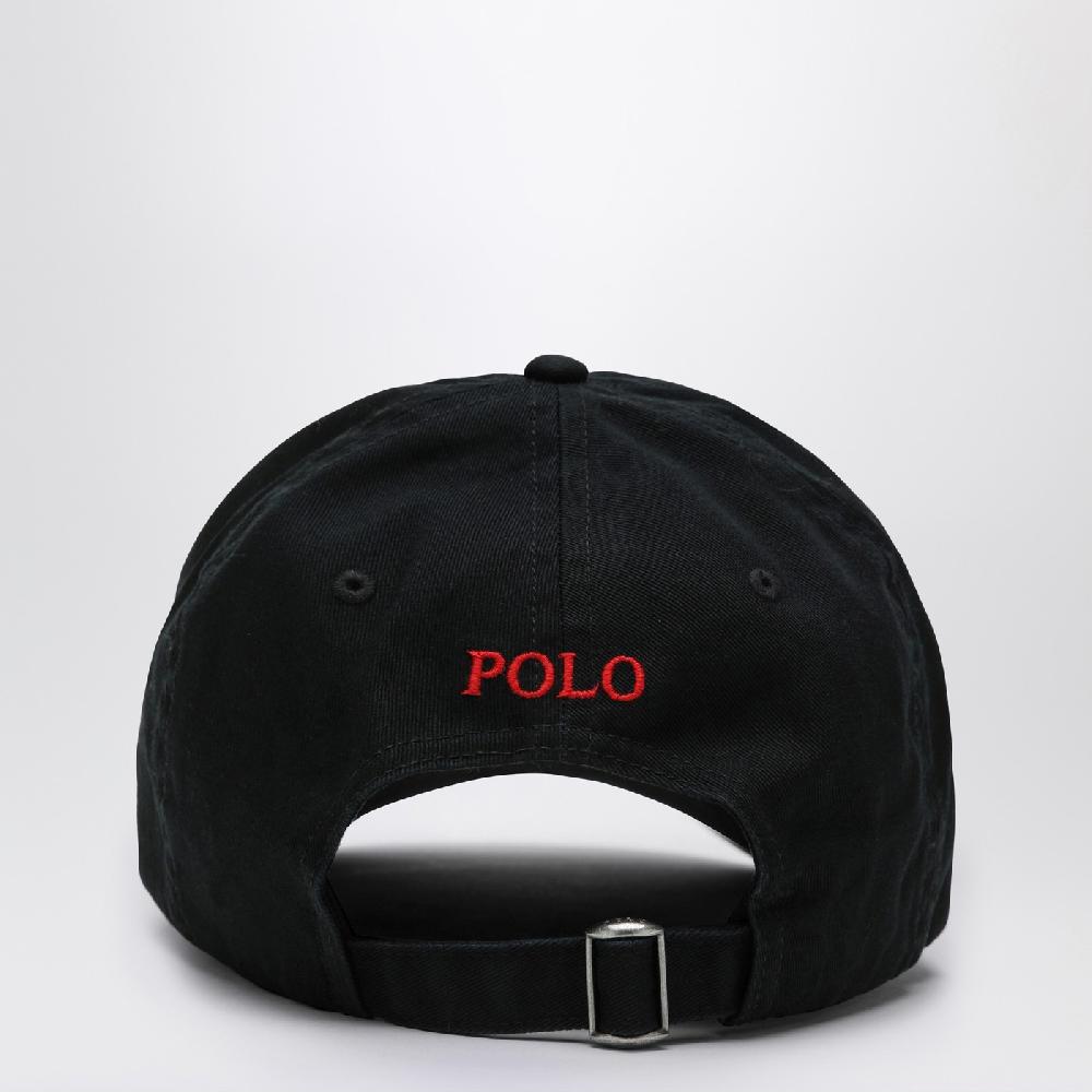 Polo Ralph Lauren Cappello nero in cotone con logo Acquista Ora