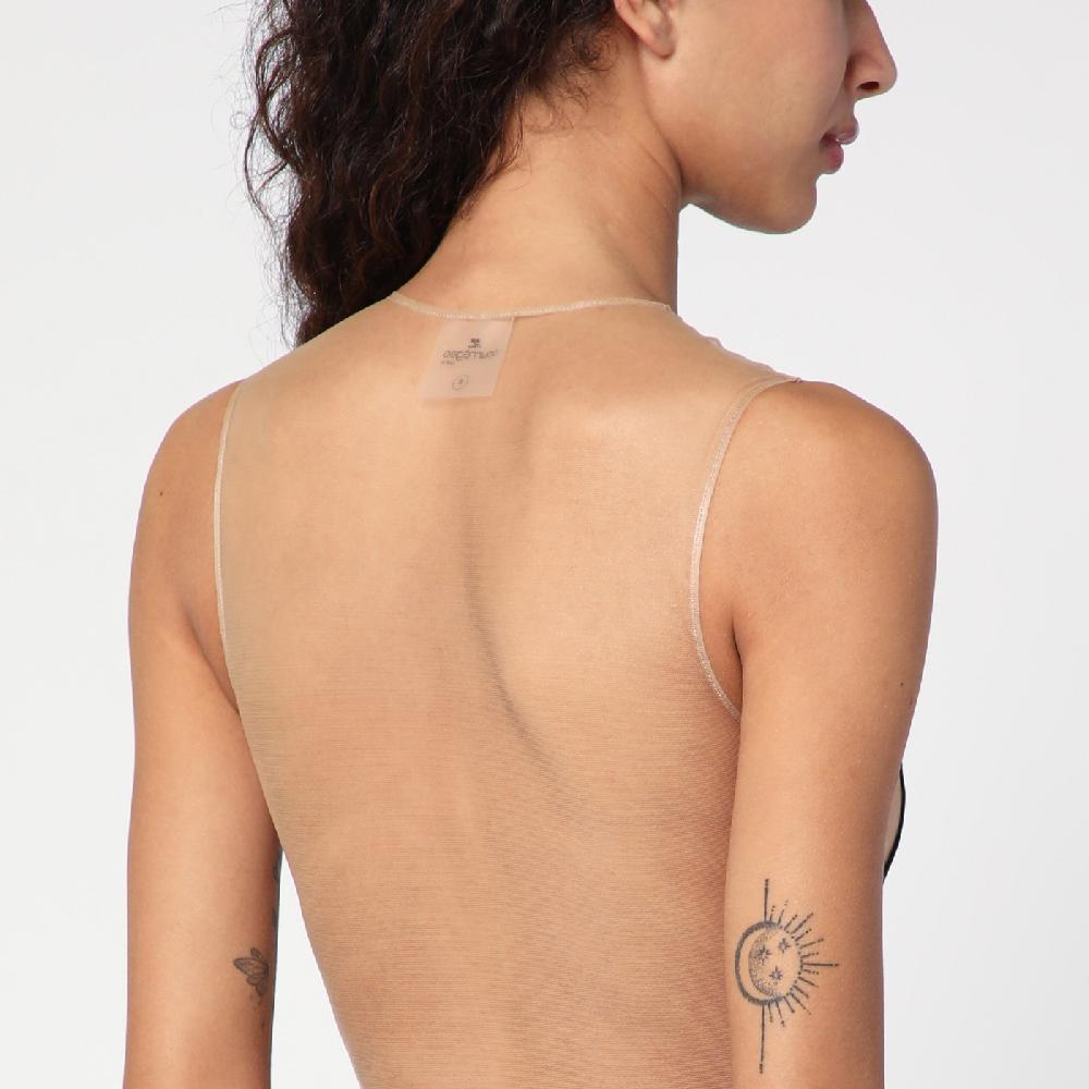 Courru00e8ges Body Illusione sabbia/nero Sconto