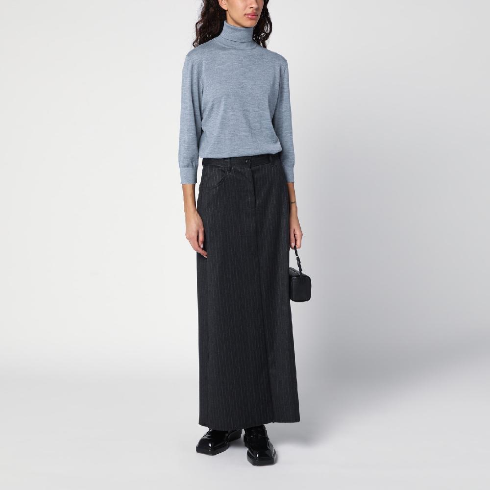The Row Maglia dolcevita grigia in cashmere Spedizione Gratuita
