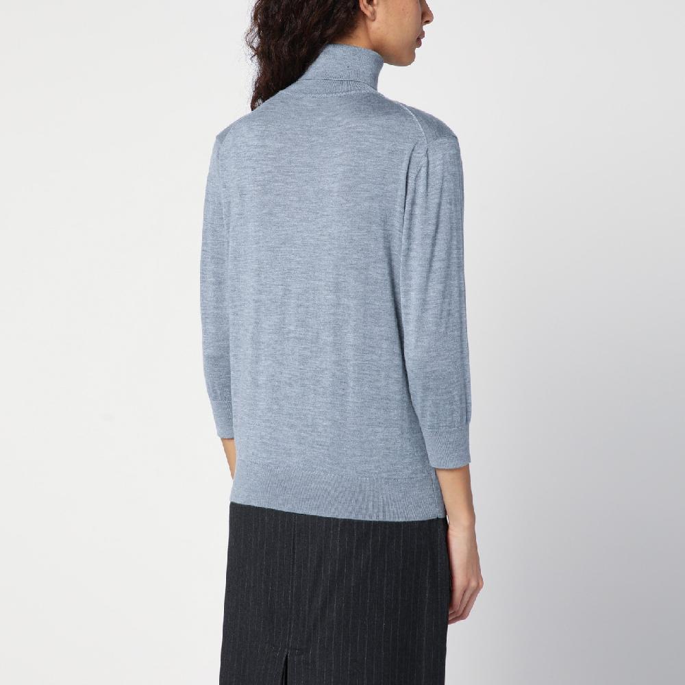 The Row Maglia dolcevita grigia in cashmere Spedizione Gratuita
