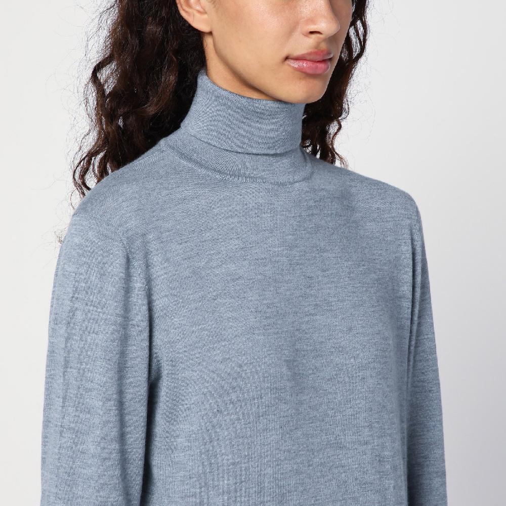 The Row Maglia dolcevita grigia in cashmere Spedizione Gratuita