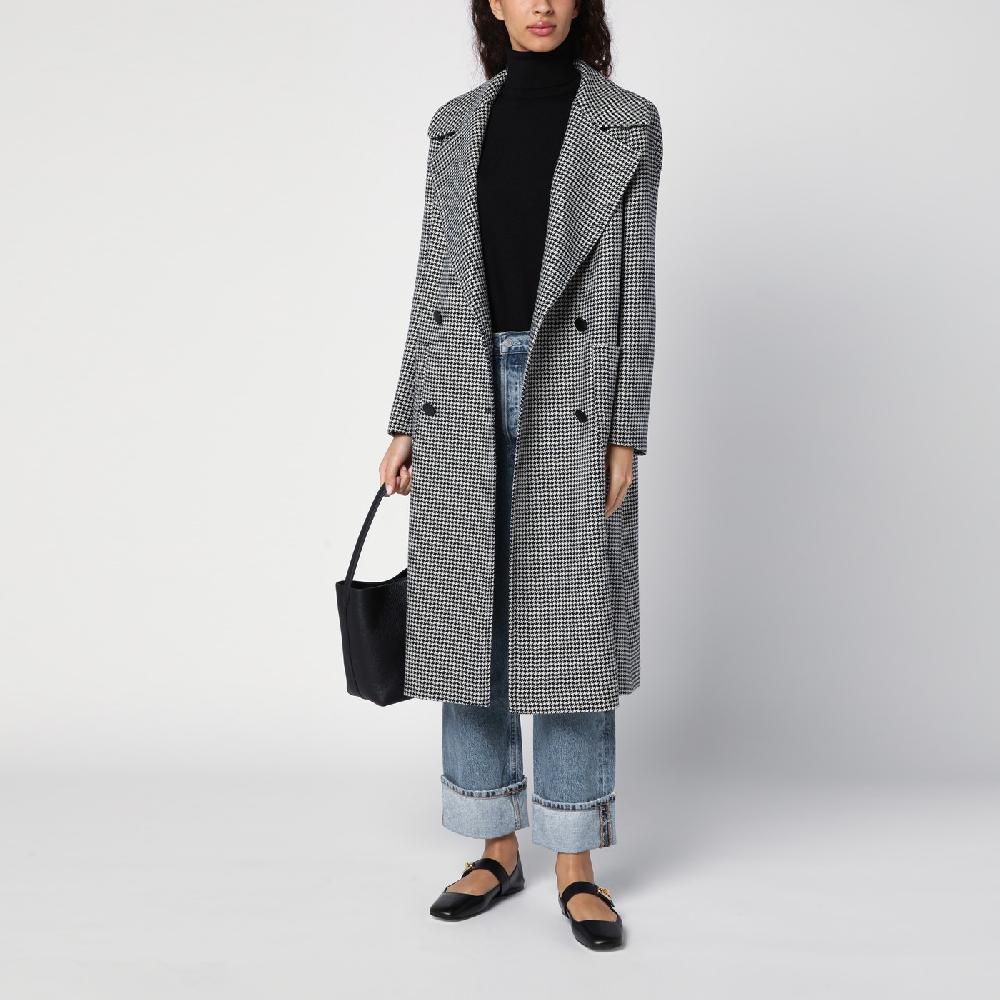 Tagliatore Cappotto doppiopetto in pied de poule Pezzi Unici