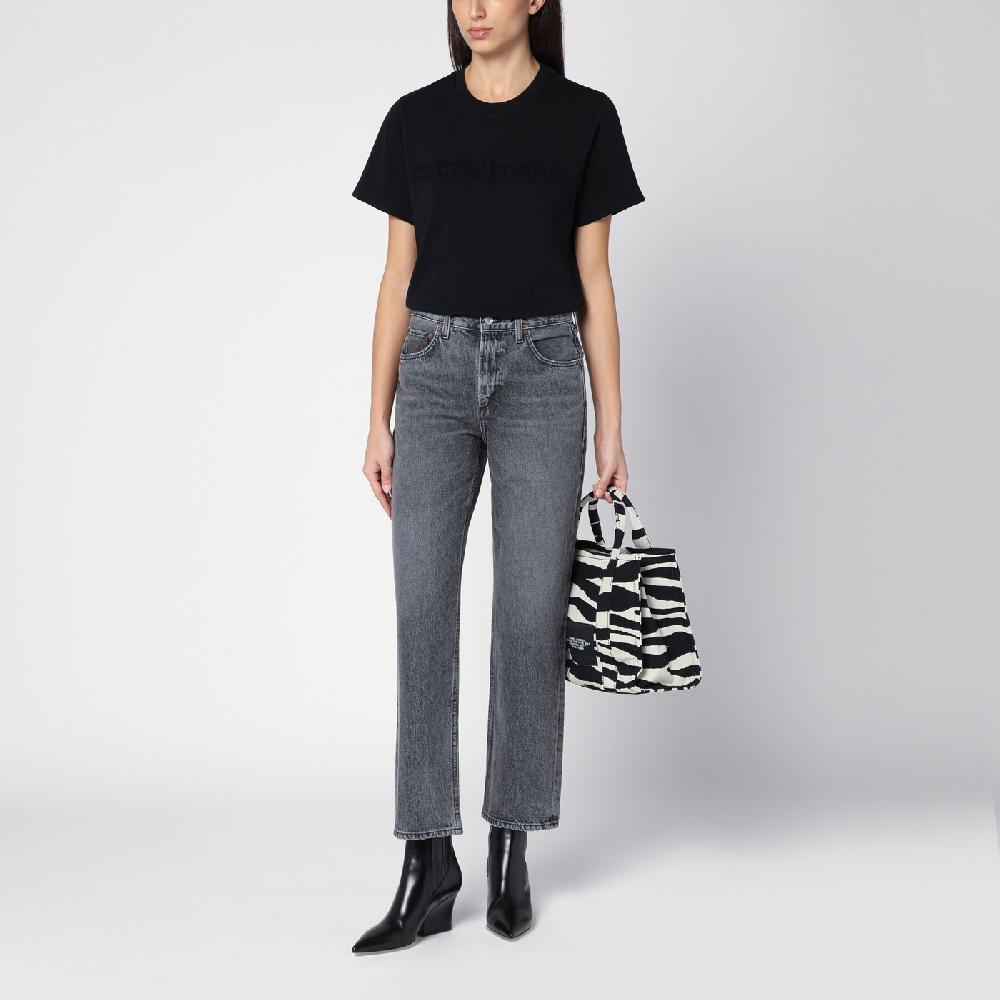AGOLDE Jeans Valen grigio slavato in denim rigenerato Acquista Ora