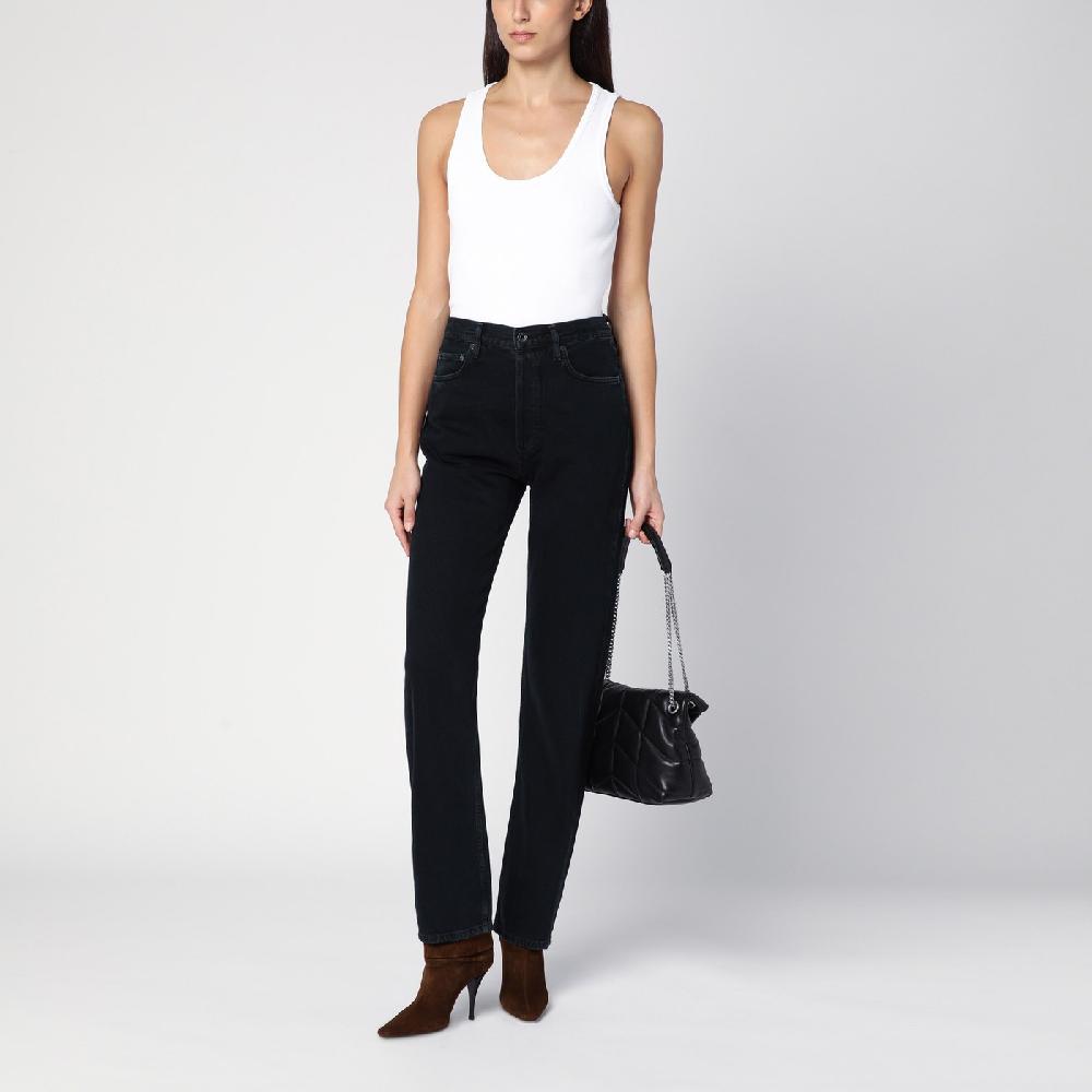 AGOLDE Jeans nero in denim rigenerato Economico