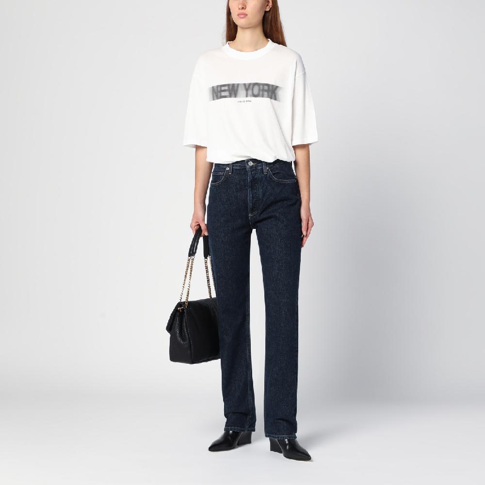AGOLDE Jeans blu scuro in denim organico Offerte