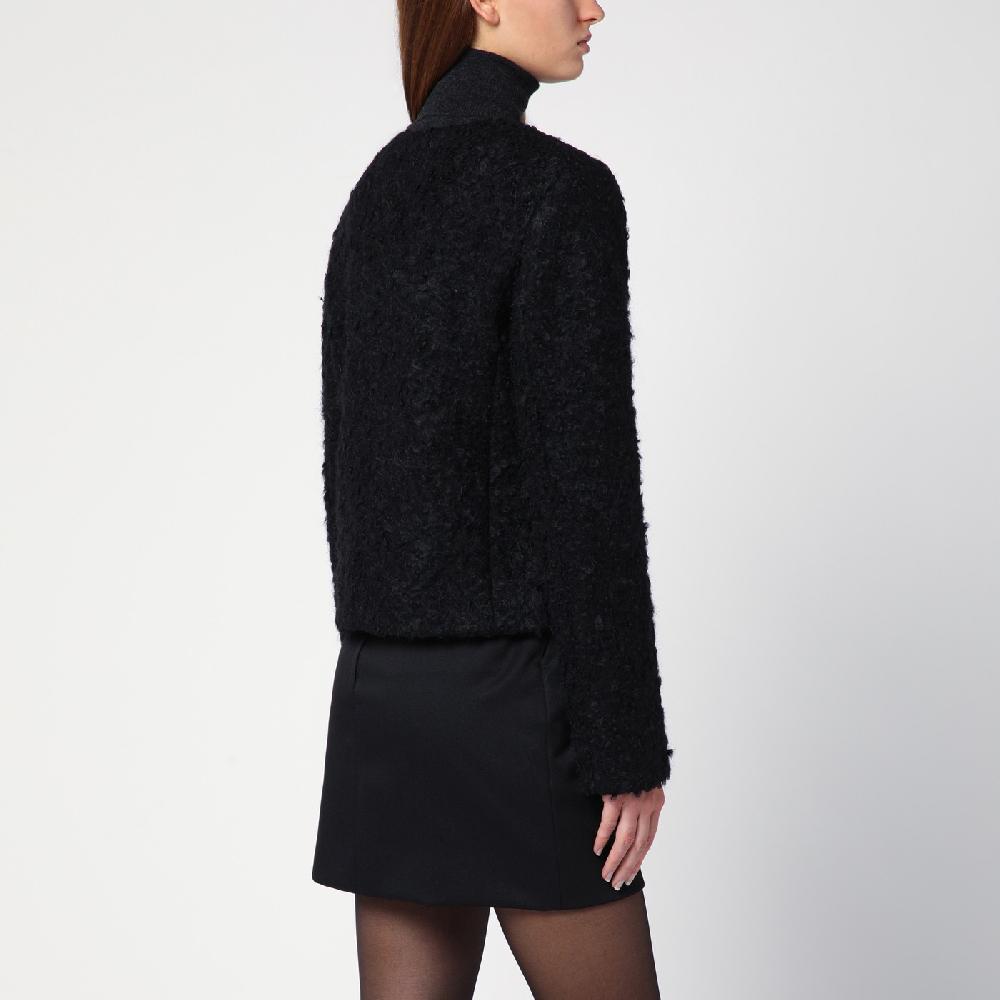 THE GARMENT Giacca Vienna nera in misto lana riciclata Vendite Flash