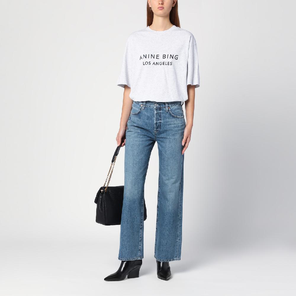 Citizens of Humanity Jeans dritto blu slavato Nuova