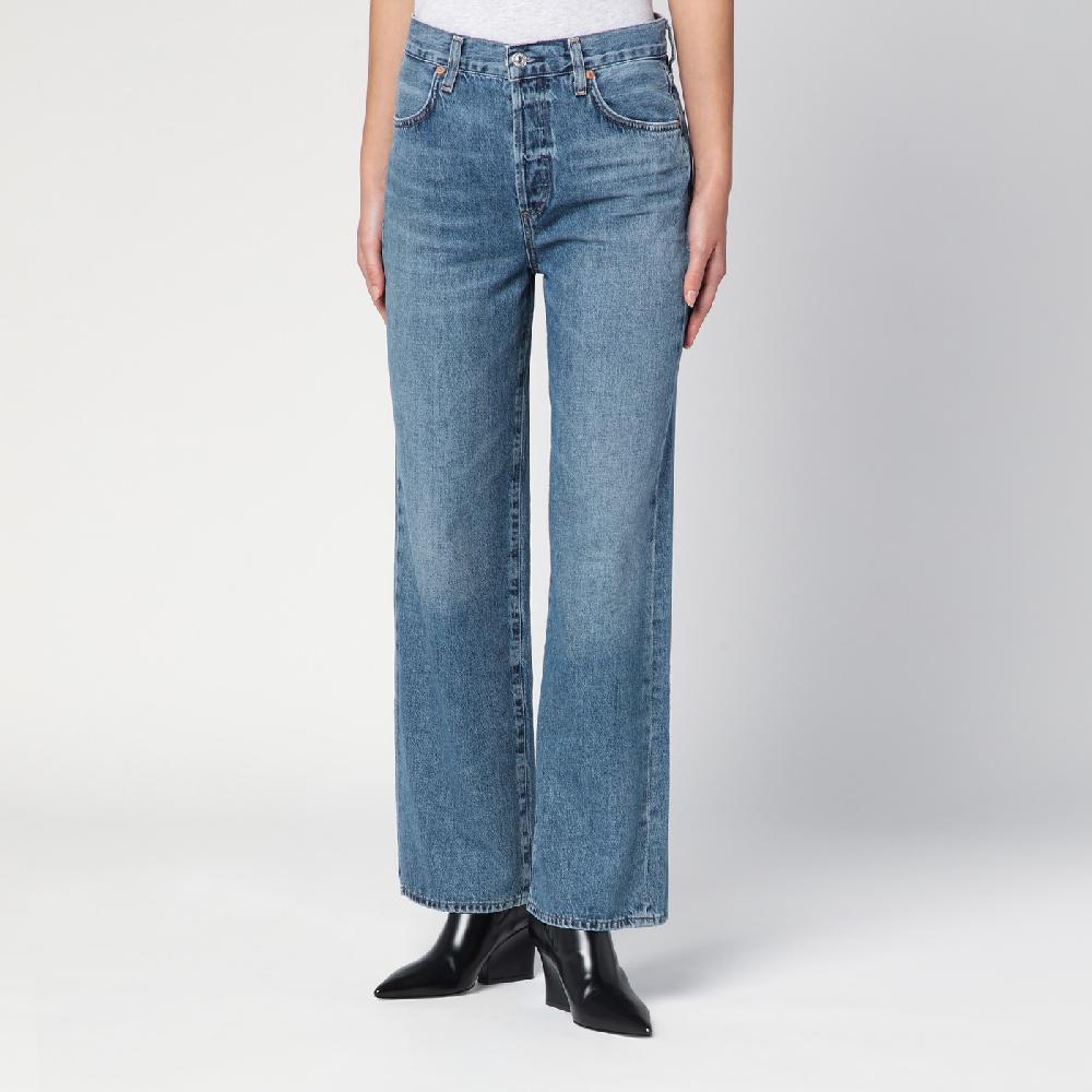 Citizens of Humanity Jeans dritto blu slavato Nuova