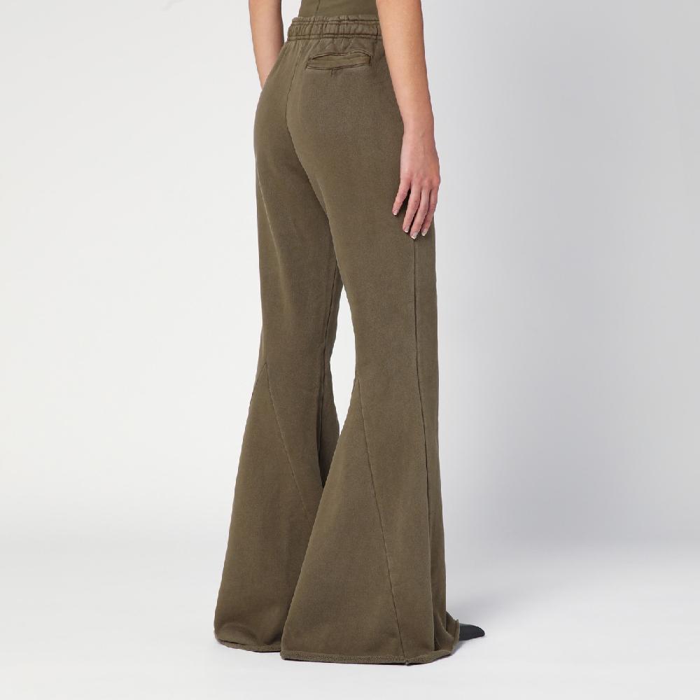 Entire Studios Pantalone a zampa verde militare in cotone organico Nuovo