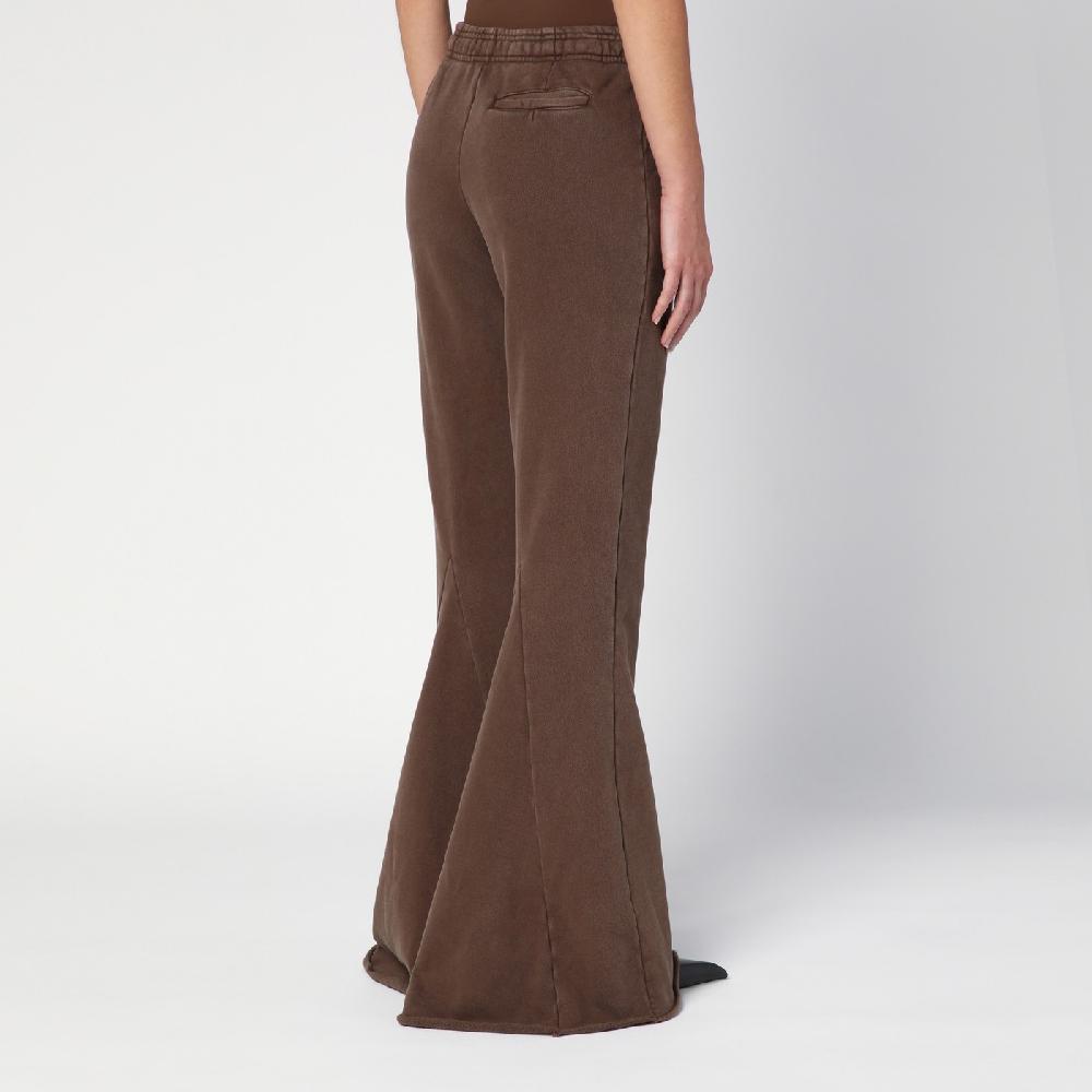 Entire Studios Pantalone a zampa marrone in cotone organico Qualità