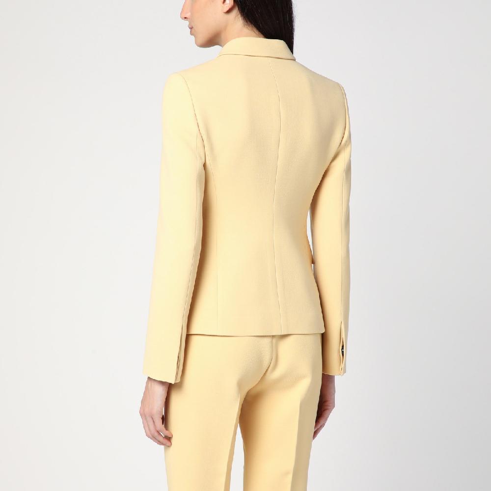 GUCCI Giacca color crema in crêpe di lana Offerta settimanale