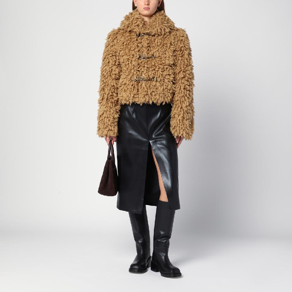 Burberry Giacca corta beige in misto lana Negozio