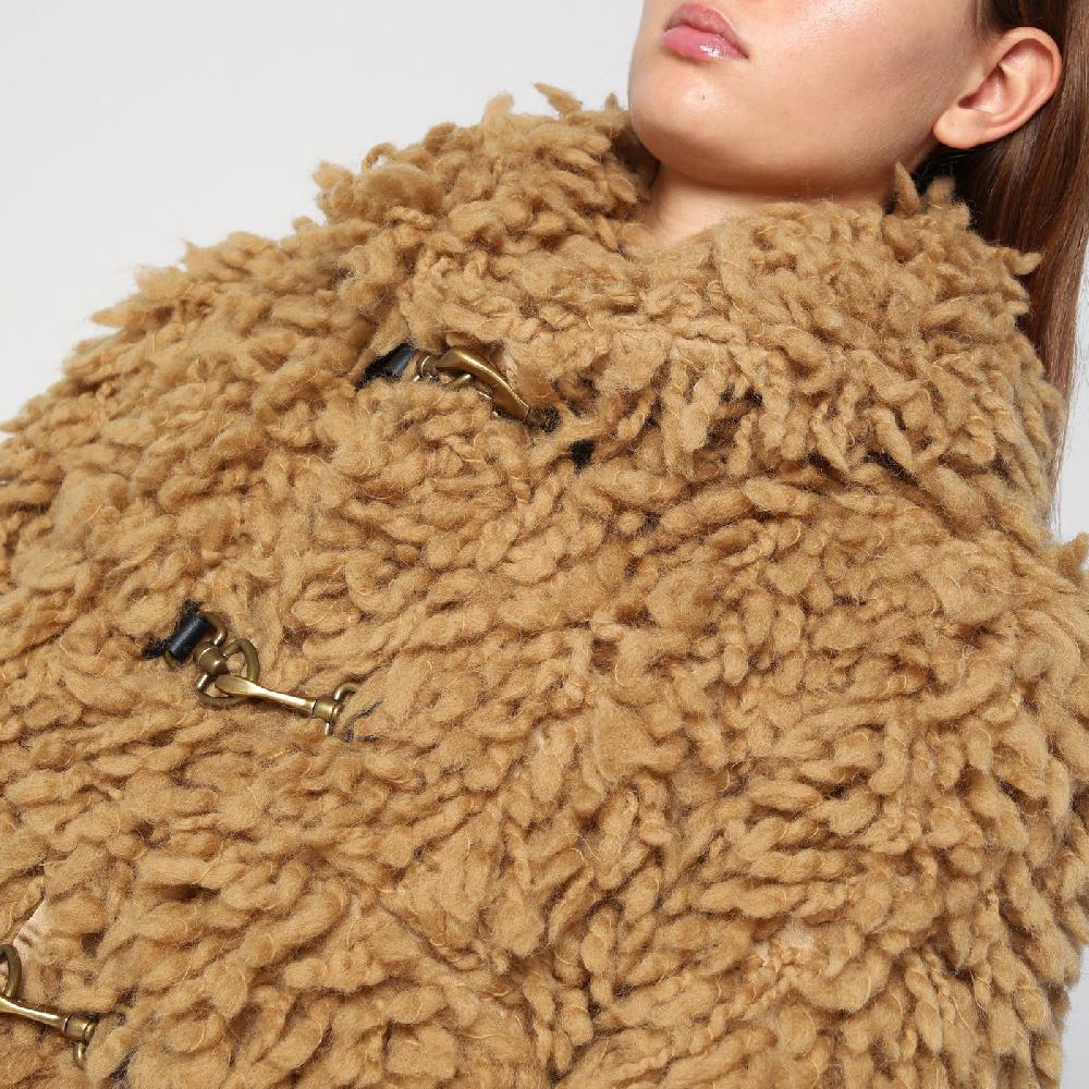 Burberry Giacca corta beige in misto lana Negozio