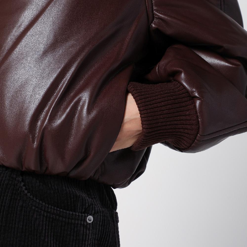 AGOLDE Bomber marrone in eco pelle 2025