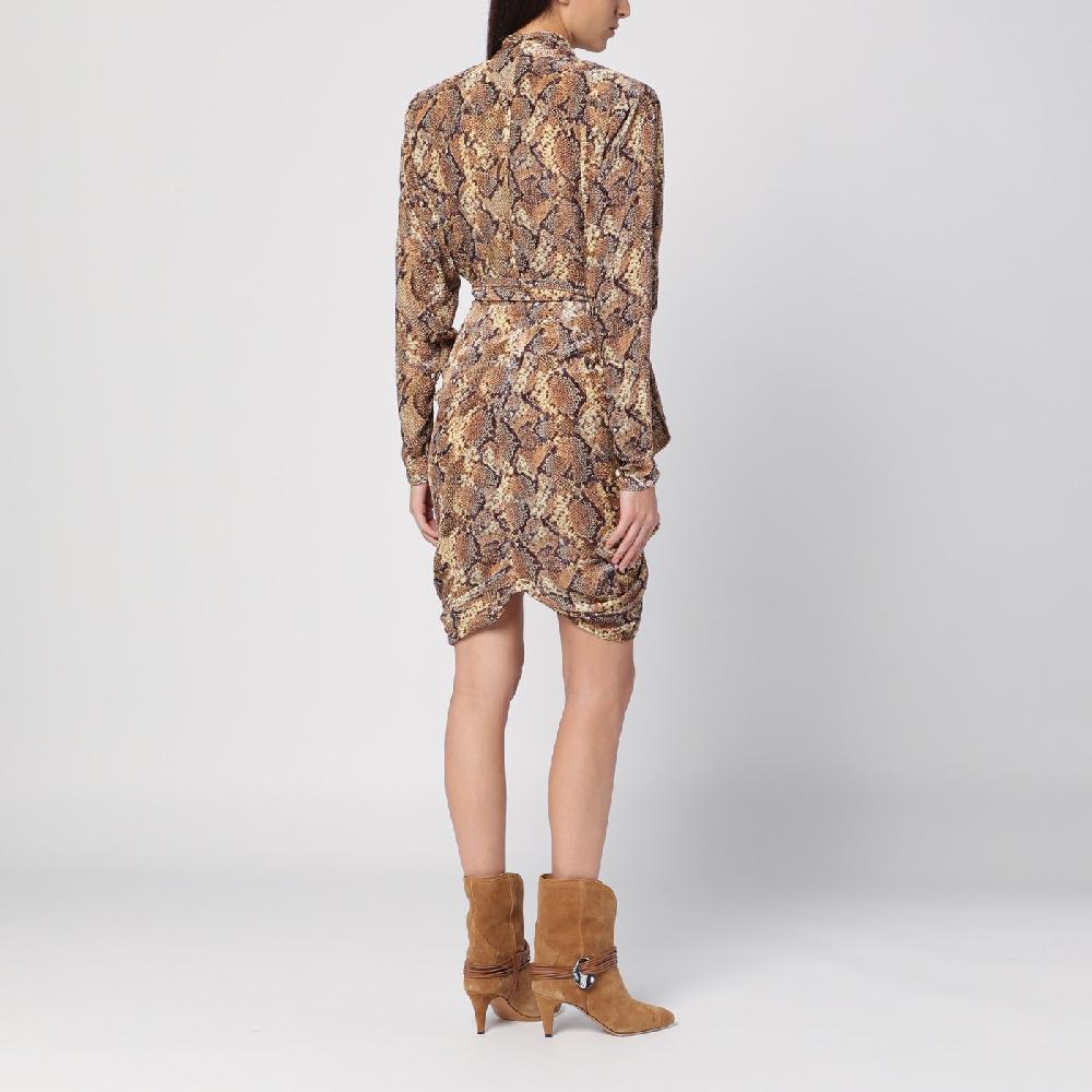 ISABEL MARANT Abito Cleora con stampa serpente Vendita