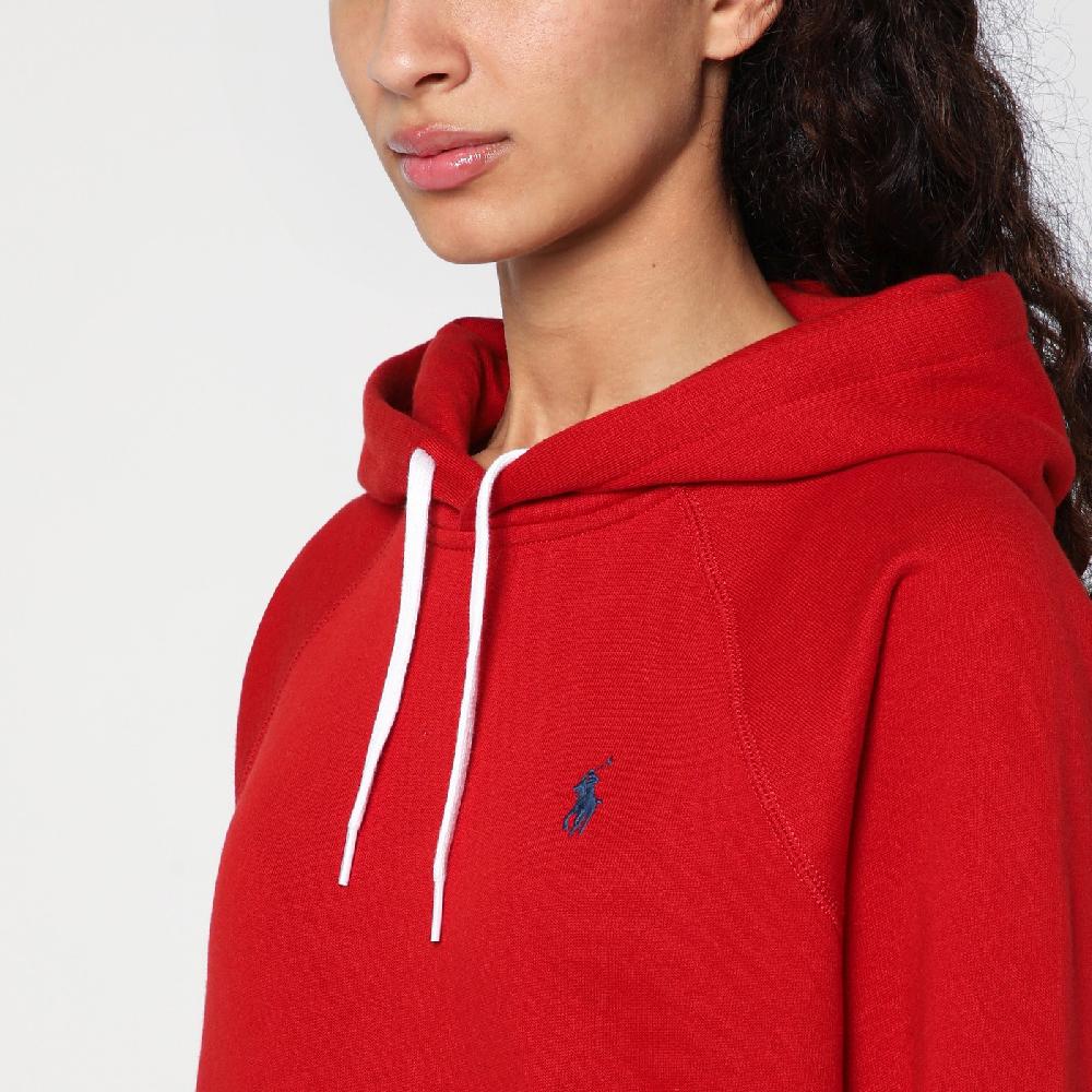 Polo Ralph Lauren Felpa rossa in cotone felpato Pezzi Unici