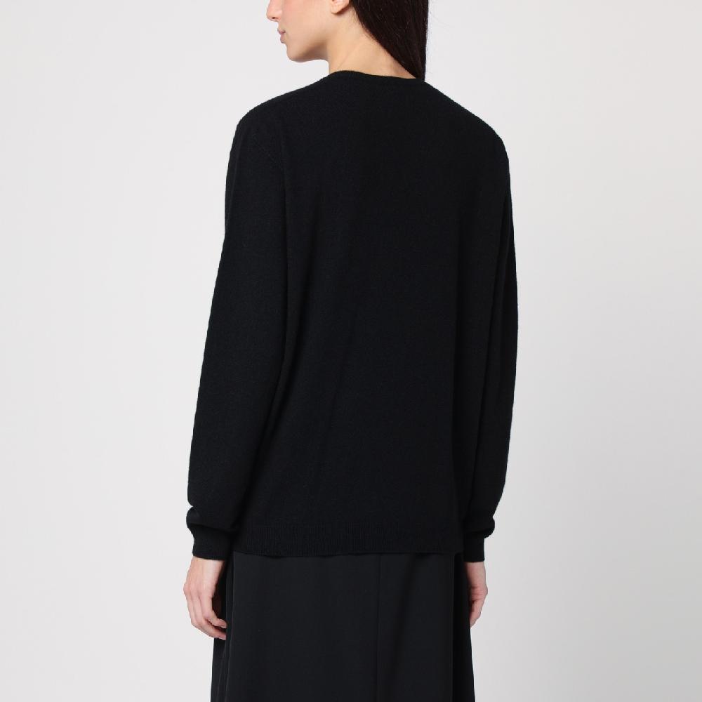The Row Maglione Isaora nero in cashmere Esporta salva