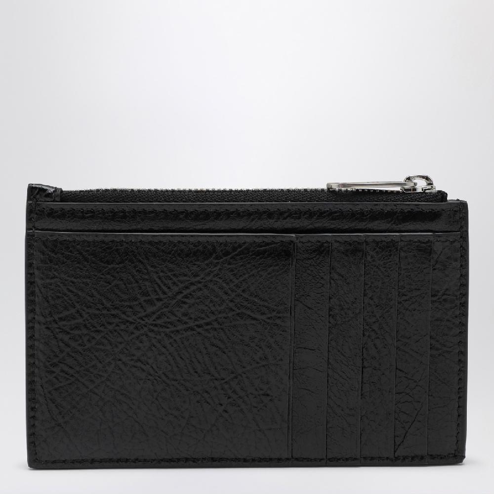Balenciaga Portacarte Superbusy nero in pelle In Vendita