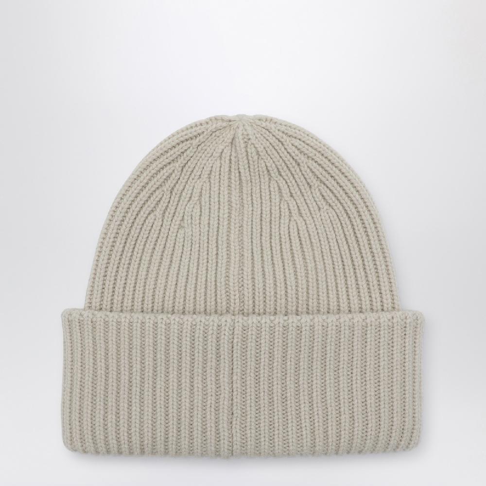 Moncler Cuffia beige in lana e cashmere Moda