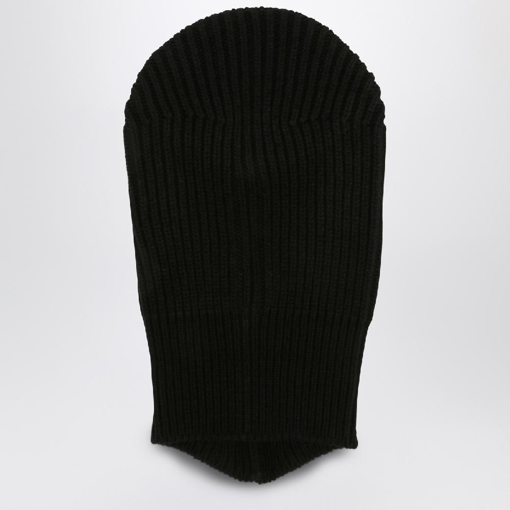 Rick Owens Balaclava Porterville Skull nero in cashmere Italia