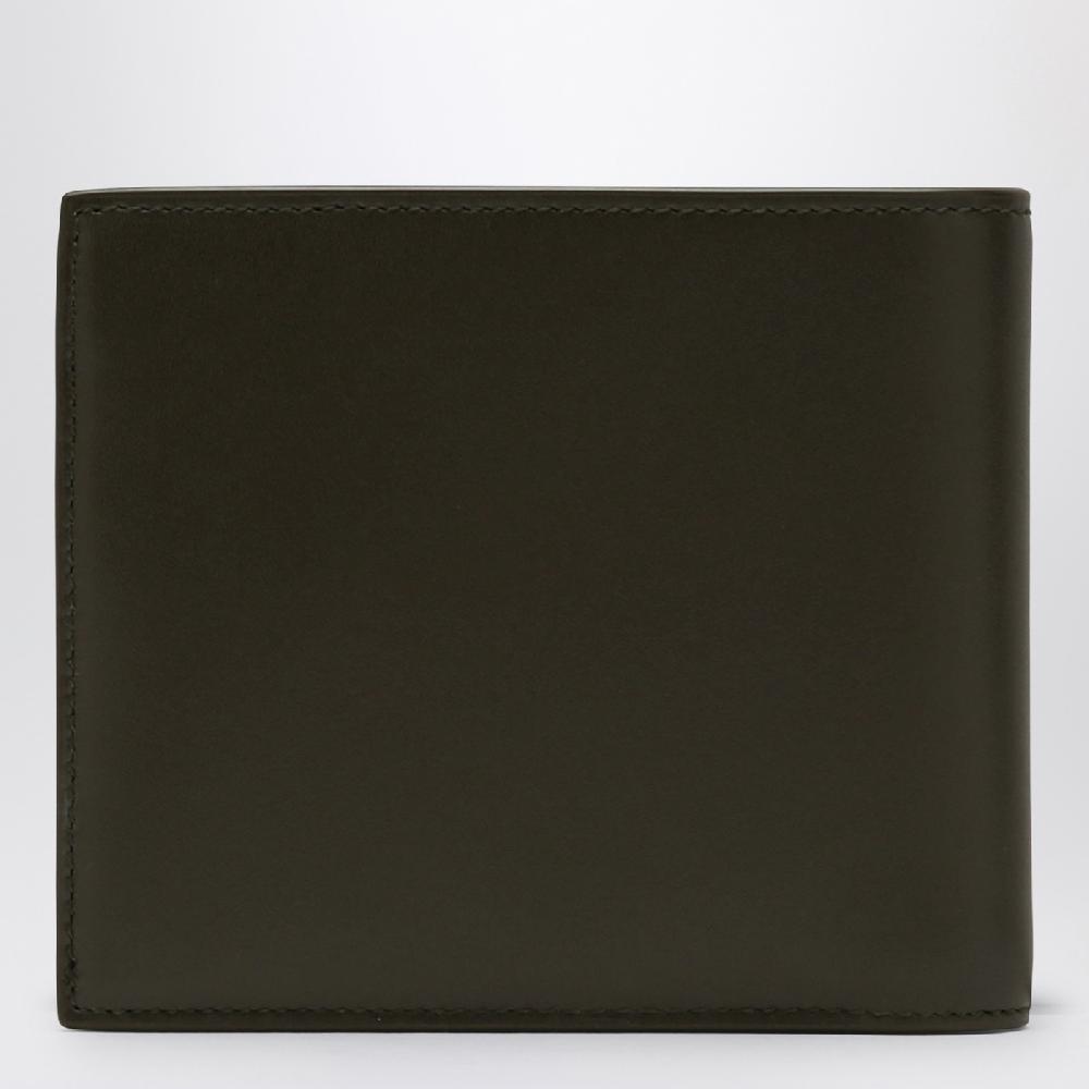 Saint Laurent Portafoglio bi-fold verde muschio in pelle Qualità Garantita