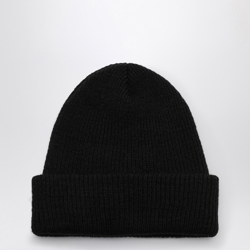 Off-Whiteu2122 Cuffia nera in lana con logo Consegna Veloce