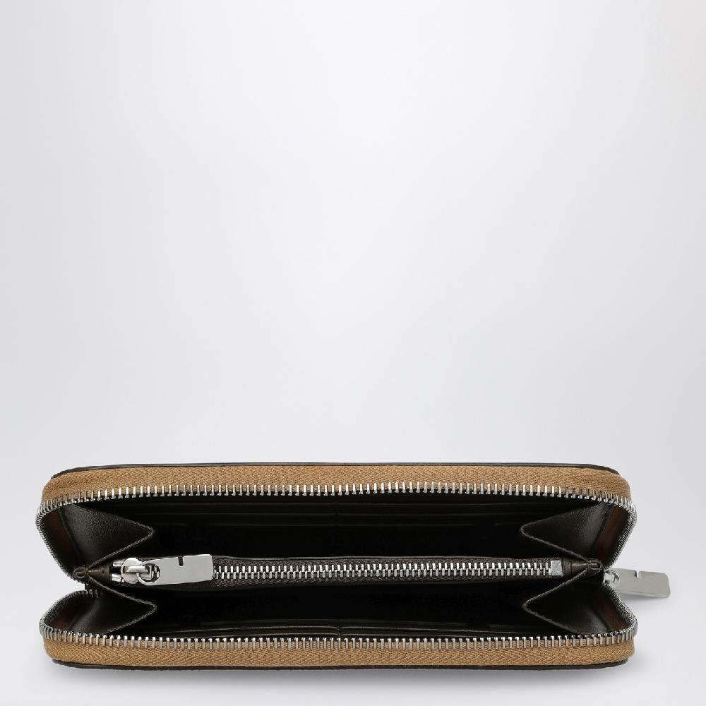 Burberry Portafoglio con zip beige motivo Check Novità