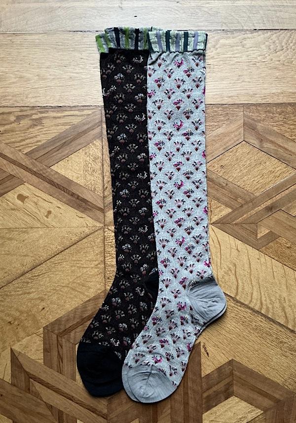 Rose & Lini ANTIPAST WOOL “FUN FAN” AM-790HS LONG SOCKS GREY Online