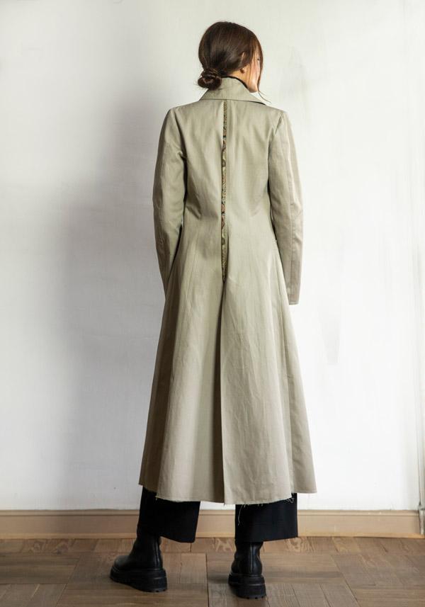 Rose & Lini IBRIGU COTTON TRENCH COAT “055” TAUPE Negozio