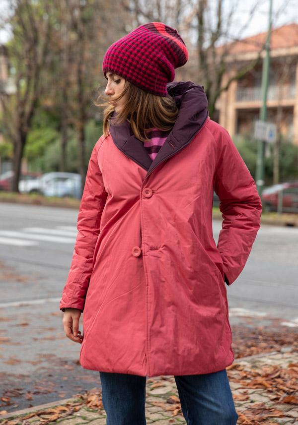 Rose & Lini OOF WEAR REVERSIBLE “JACKET 9410” BORDEAUX & FUCSIA Fino Al -60%