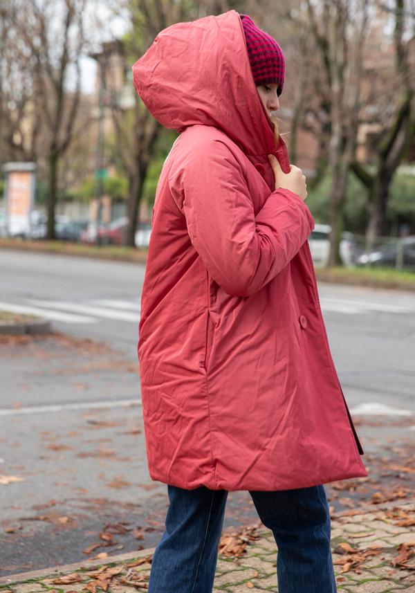 Rose & Lini OOF WEAR REVERSIBLE “JACKET 9410” BORDEAUX & FUCSIA Fino Al -60%