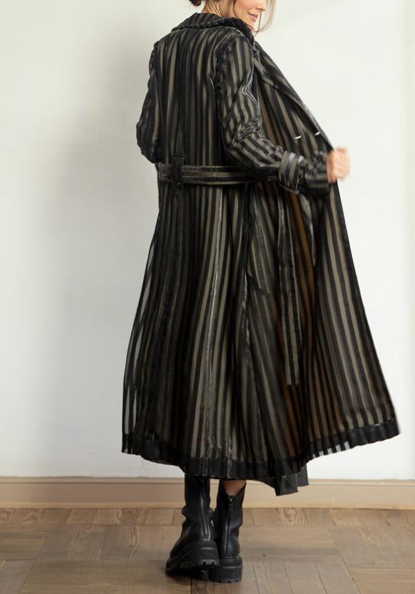 Rose & Lini A TENTATIVE ATELIER COTTON “JOSEPH” OLIVE COAT Sottocosto