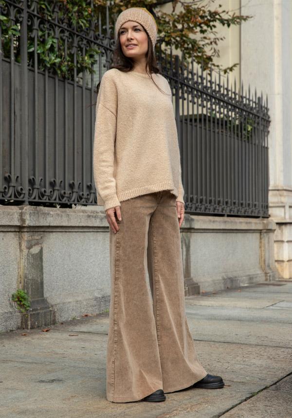 Rose & Lini BASE MILANO ALPACA “4320” BEIGE PULLOVER Online