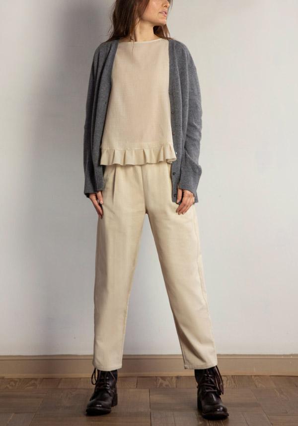Rose & Lini BE YOU CASHMERE “CARDIGAN 3023” GREY Saldi