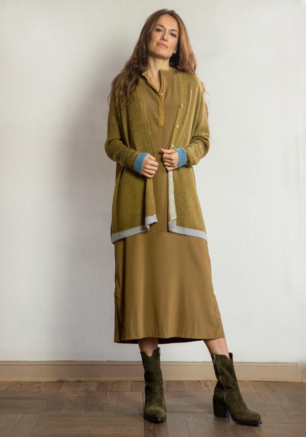 Rose & Lini IN BED WITH YOU ALPACA WOOL CARDIGAN DJONE Vendita Calda