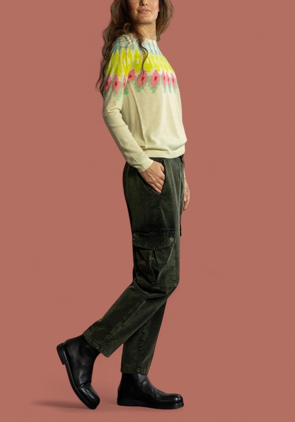 Rose & Lini IN BED WITH YOU WOOL “BARCHETTA 04” BANANA SWEATER Vendita Economica