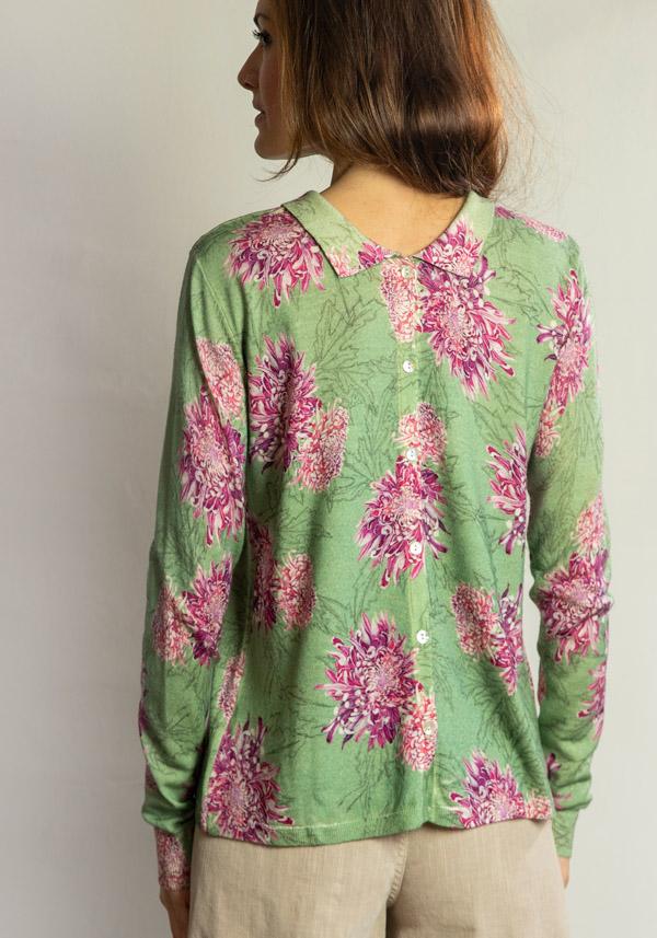 Rose & Lini IN BED WITH YOU WOOL FLORAL SWEATER “22” SAGE I Più Venduti
