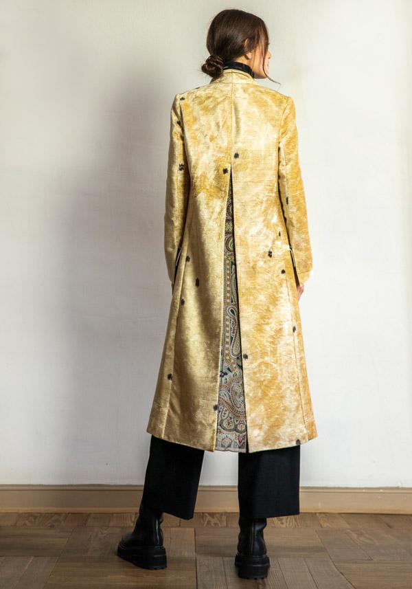 Rose & Lini IBRIGU VELVET SILK COAT “920” GOLD Nuova