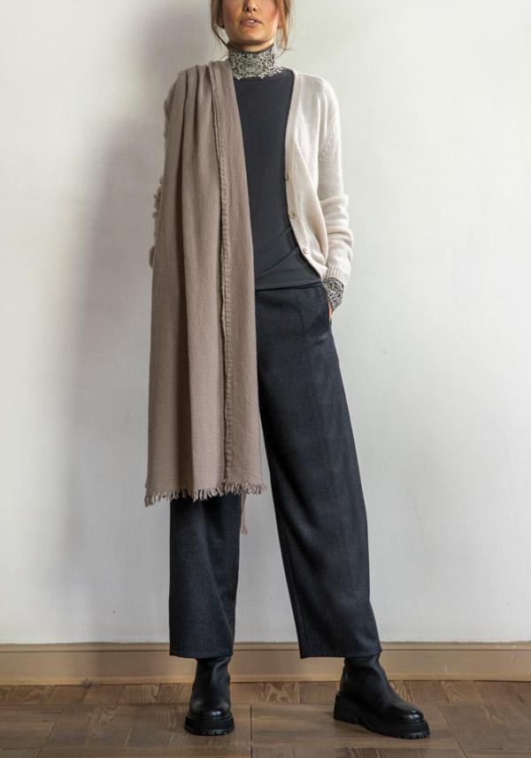 Rose & Lini PRIVATE 0204 CASHMERE “182” SABLE CARDIGAN 2025