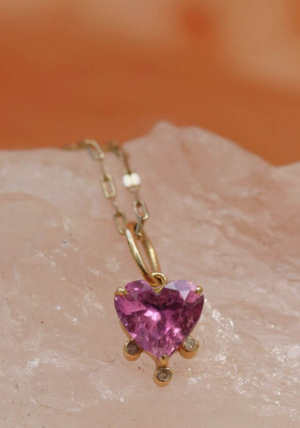 Rose & Lini 5 OCTOBRE “NAO” HEART PENDANT NECKLACE Promozione Limitata