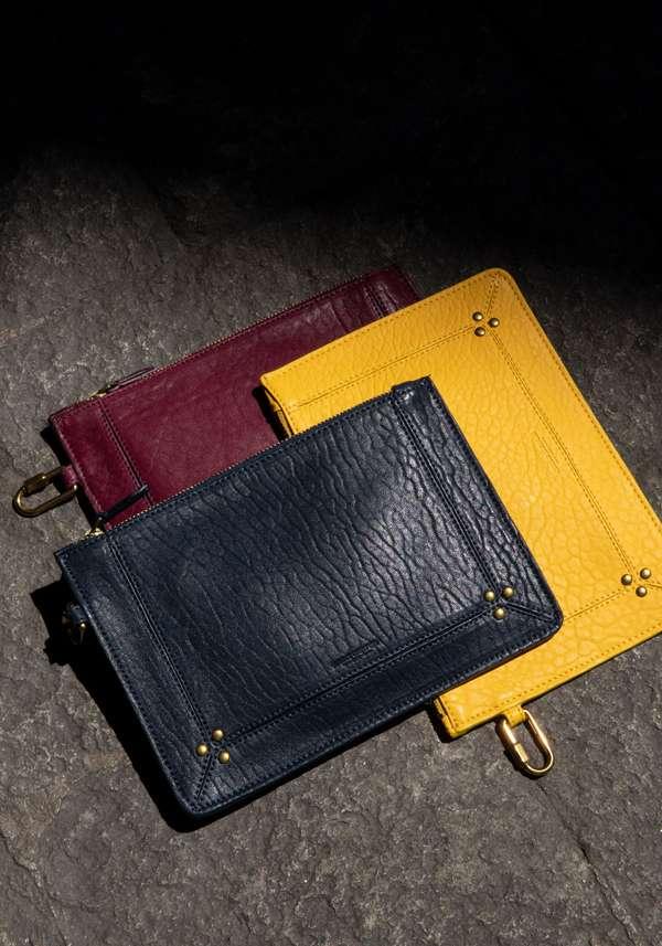 Rose & Lini JÉRÔME DREYFUSS “POPOCHE M” SAPPHIRE POUCH Saldi