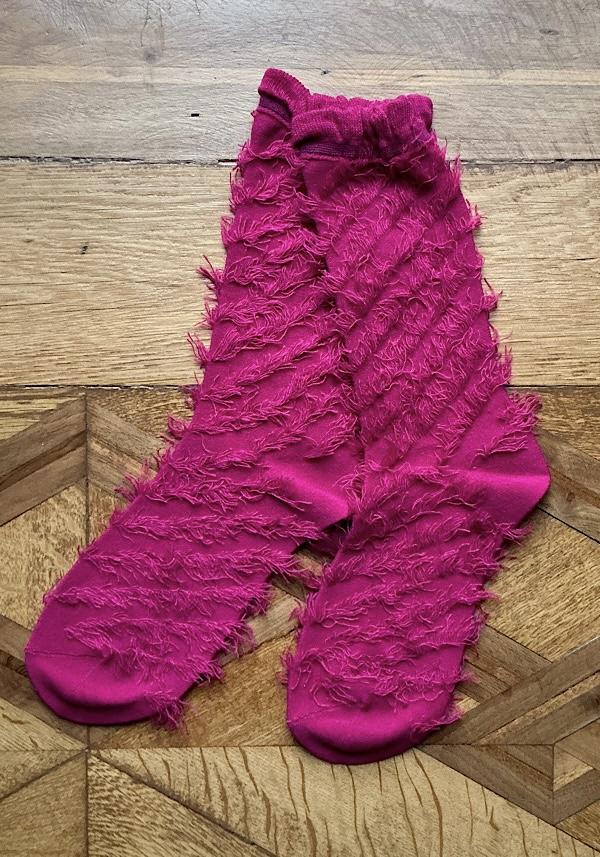 Rose & Lini ANTIPAST WOOL “FRINGE” AS-223 SOCKS MAGENTA 2025