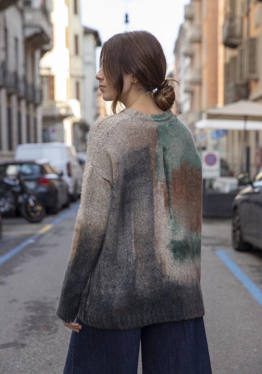 Rose & Lini FISSORE CASHMERE “MARIANNE 26” MULTICOLOR PULLOVER Outlet