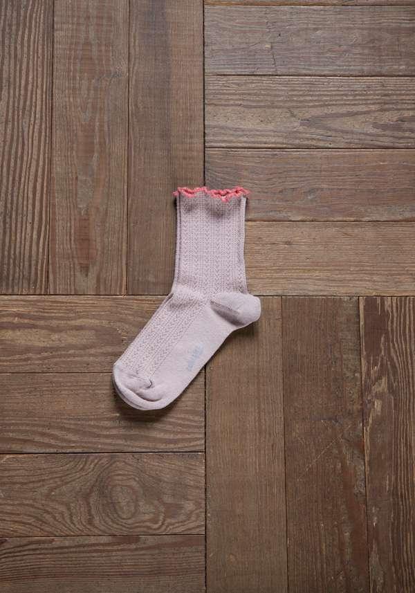 Rose & Lini COLLEGIEN “AMBRE” MERINO WOOL SOCKS ROSE Fino Al -60%