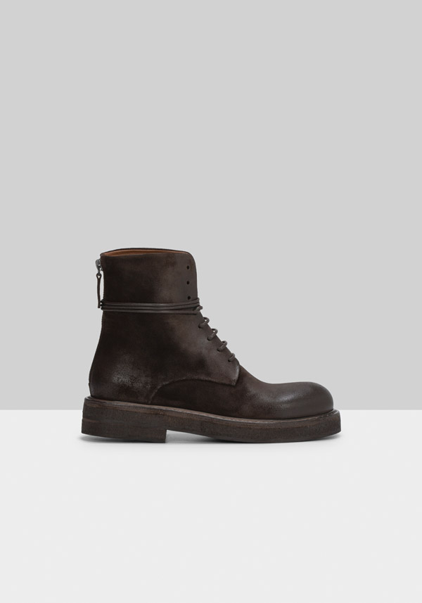 Rose & Lini MARSÈLL “PARRUCCA” SUEDE MORO ANKLE BOOTS Sconto