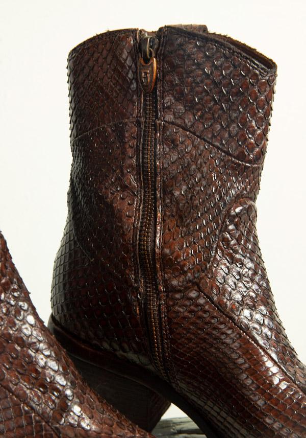 Rose & Lini FAUZIAN JEUNESSE “TEXANO 3886” CROCO GINGER TEXAS BOOT Saldi