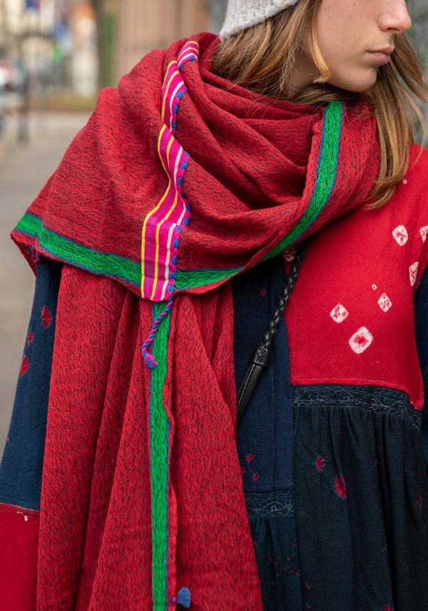 Rose & Lini INJIRI WOOL “SCARF 155” RED 2025