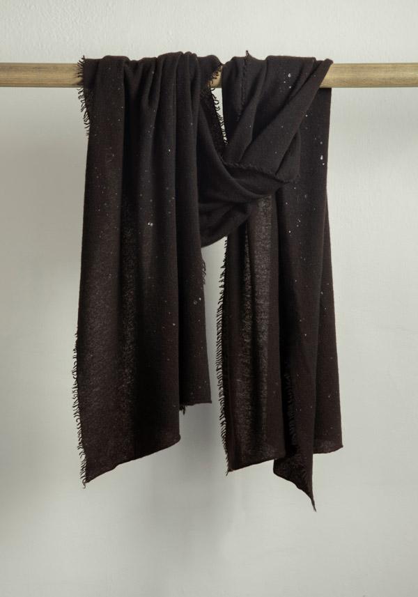 Rose & Lini FALIERO SARTI CASHMERE “ARIEL” ESPRESSO STOLE Fino Al -60%