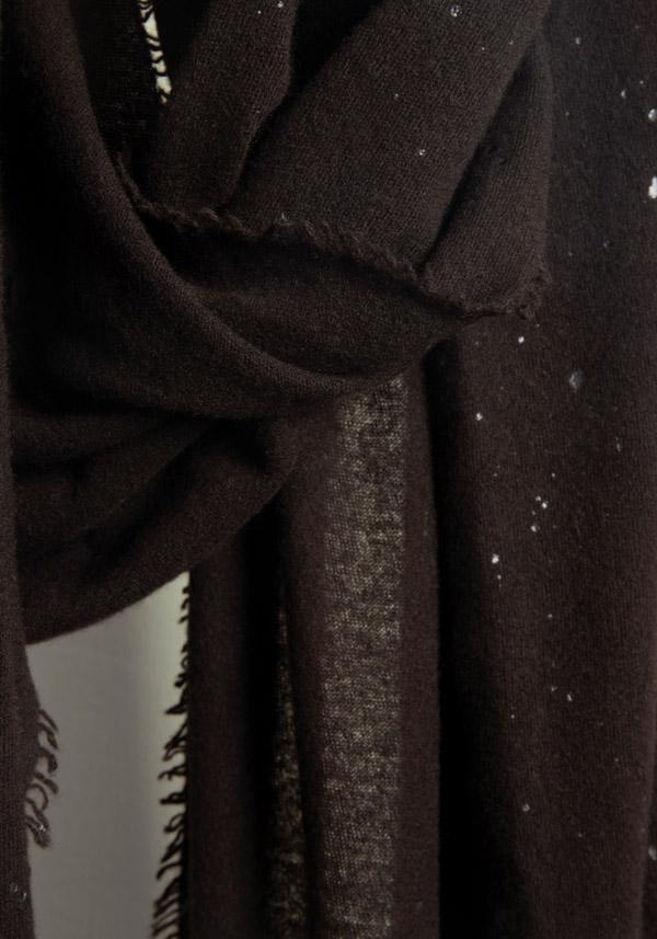 Rose & Lini FALIERO SARTI CASHMERE “ARIEL” ESPRESSO STOLE Fino Al -60%